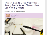 These 5 Brands Make Cruelty-Free Beauty Products and Cleaners You Can Actually Afford